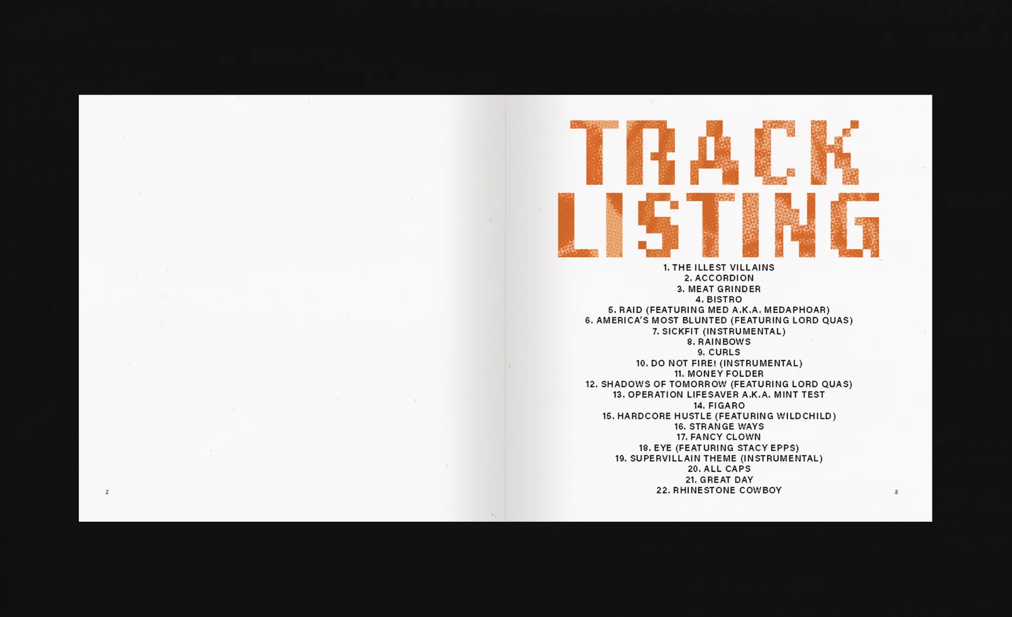Madvillainy Booklet